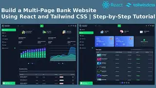 Build a Multi-Page Bank Website Using React and Tailwind CSS | Step-by-Step Tutorial