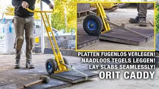 ORIT CADDY 2 Wheels | LAY SLABS SEAMLESSLY! | PLATTEN FUGENLOS VERLEGEN! | NAADLOOS TEGELS LEGGEN!