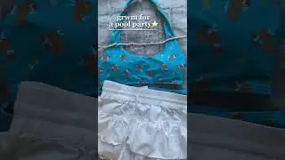 grwm for a pool party !! 🏊‍♀️⭐️💗 #grwm #minivlog #shortvideo #aesthetic #skincare #summer