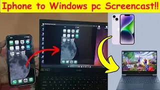 How to cast iphone screen to windows laptop screen mirror