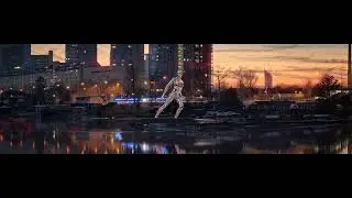 Silver Surfer in Vienna - he was watching me - with blender