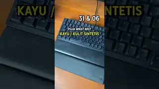 64. Wrist Rest Kayu vs Kulit Sintetis dari Lestari Studio & Redragon