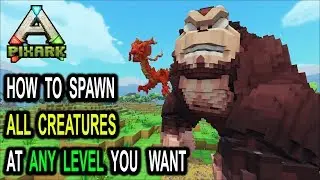 ✔️PixARK HOW TO SPAWN (TAMED) DINOS (WITH LEVELS)! PixARK Console Commands Creature Spawn