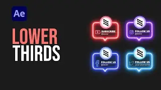 Neon Lower Third Animation Tutorial in After Effects
