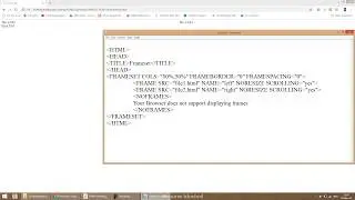 HTML 11 Frames
