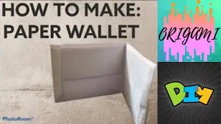 How To Make A Paper Wallet.DIY Easy paper wallet. Simple And Easy Crafts.