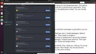 Linux Installing mujoco python: Install python/ Atom (editor) / mujoco python