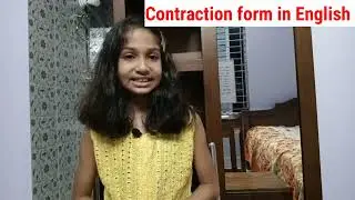 Contractions in English | Common contractions for spoken English |Uses of Contractions Kids English
