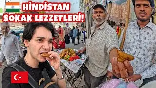 INDIAN STREET FOOD FOR A DAY! - INDIAN REACTIONS TO SEEING A TURK!