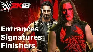 WWE 2K18 Sting 98: Entrance/Signatures/Finishers