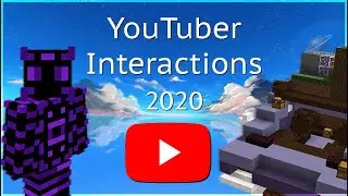my YOUTUBER interactions in 2020 - skywars commentary (TapL, Kiingtong, Technoblade, and more!)