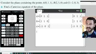 Vectors on the TI-Nspire CX II CAS