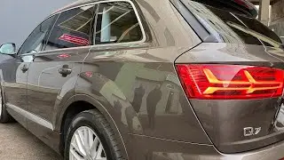 Полировка авто. Керамика на авто Audi Q7. Покраска кожи руля и сиденья.
