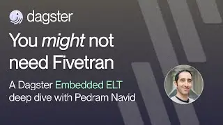 Embedded ELT: Save your budget and simplify your data platform with Dagster Embedded ELT.