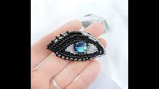 Брошь Глаз, Eye brooch handmade#брошьглаз