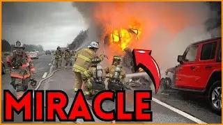 Couple Narrowly Escapes Fiery RV Death Trap -- Miraculous Survival!