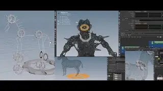 Houdini character сreation.KineFX.Create weights with capture geo shapes