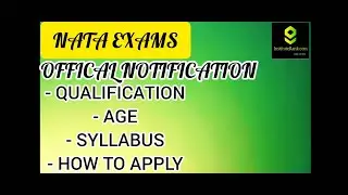 NATA exams information 2021 || Government exams notification 2021