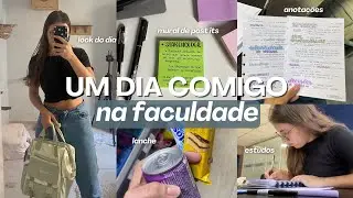 UM DIA COMIGO NA FACULDADE | aula presencial, estudando na biblioteca, e o que levo na minha mochila