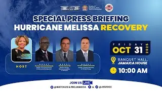 JISTV | Special Press Briefing | Hurricane Melissa Recovery | LIVE from OPM October 31 2025