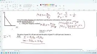 Calculating optimal bundle with utility function intermediate microeconomics