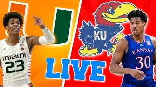 Kansas Jayhawks vs Miami Hurricanes Basketball Live Play by Play Reaction & Watch Party 2022