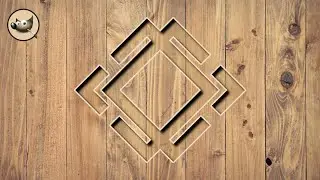 Gimp'de ahşap zemine oyulmuş logo