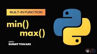 min-max functions in python | python built-in functions | Python Live Session |  