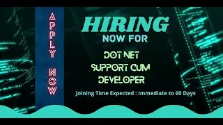 Dot Net Developer | Dot Net Developer Jobs | Dot Net | Dot Net Jobs | Dot Net