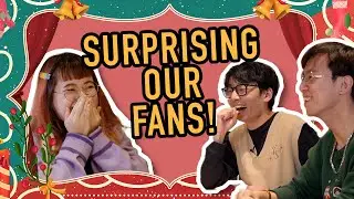 Surprising fans with Christmas gifts