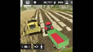 Farming Simulator 20 | Loading Wheat In Trailer | #shorts