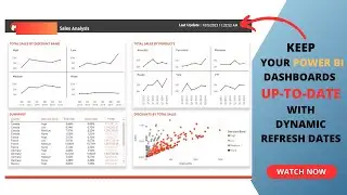 Keep Your Power BI Dashboards Up-to-Date with Dynamic Refresh Dates