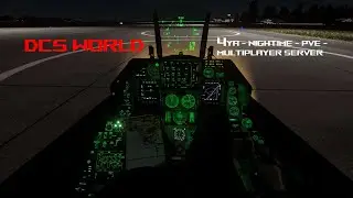 DCS World | F-16C | Night Mission | 4YA Multiplayer Server | 4K 60FPS