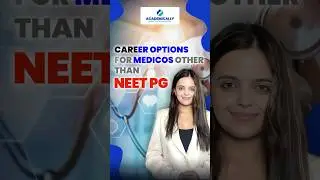 Career Options for Medicos Other than NEET PG #shorts #drakramahmad #academically