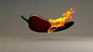 Roasting pepper - Cinema 4D