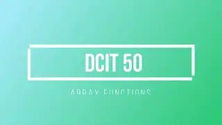 Array Functions | Java Programming | DCIT 50 | java.utils.Arrays | Tagalog