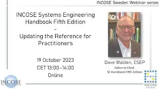 Webinar 2023 10 19 Dave Walden on INCOSE SE Handbook 5 edition