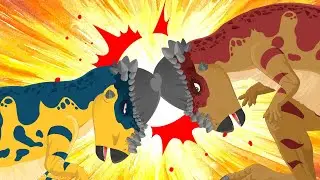 Head-butt Dinosaur, Pachycephalosaurus | I'm the King of Head-butt! | Dino Story ★ Geni Dino World
