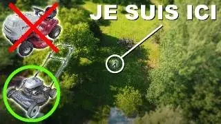 Défi : 7 km à pousser une tondeuse sur un grand terrain!