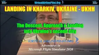 [MSFS2020] | LANDING INTO KHARKIV AIRPORT, UKRAINE (UKHH) | A FLIGHT ADVENTURE - FOR DON