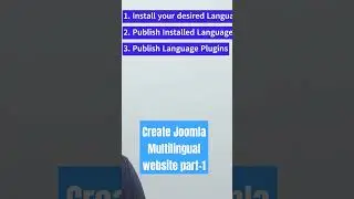 Create Joomla Multilingual Website Part-1 #joomla #jola5