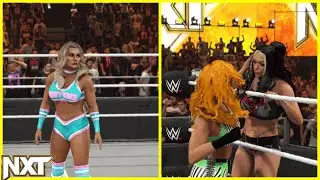 WWE 2K24 NXT TIFFANY STRATTON PROMO + GIGI DOLIN VS CORA JADE WINNER FACES TIFFANY AT ROYAL RUMBLE