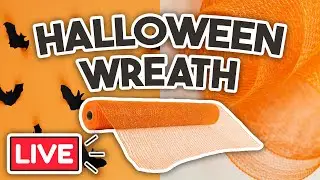 Deco Mesh Halloween Wreath - New Craft Room, New Craft!
