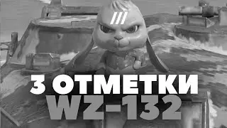 3 ОТМЕТКИ | WZ-132-1 | 2 сезон | + АУКЦИОН - Tanks Blitz