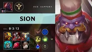 Sion Support vs Pyke (FK Targamas) - EUW Grandmaster Patch 26.12