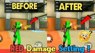 Red Damage Kaise Setting Karlo Jaldi | How Solve Yellow Damage Free Fire | Yellow Damage Problem FF