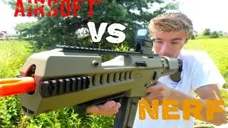 Nerf War: Nerf Vs  Airsoft (First Person View)