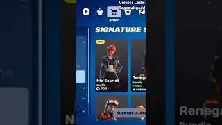 NIX SCARLET SKIN IS HERE! #fortnite #gaming #viralvideo #fortniteclips #shorts