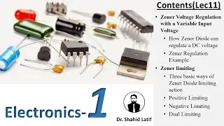 Lect.11| Zener Diode| Zener Voltage Regulation| How Zener Diode regulate DC voltage| Zener limiting