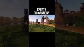 Create big cannons Tutorial / guide 1.18.2 - 1.20.1 Cannon creation (Minecraft java)
